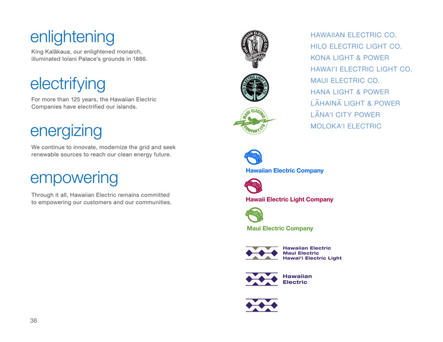 Hawaiian Electric Hawaiian Electric Brand Guidelines Page 38